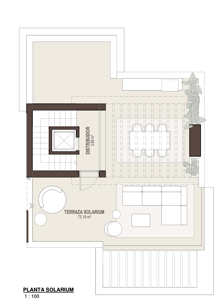 Residence 01, solarium floor plan