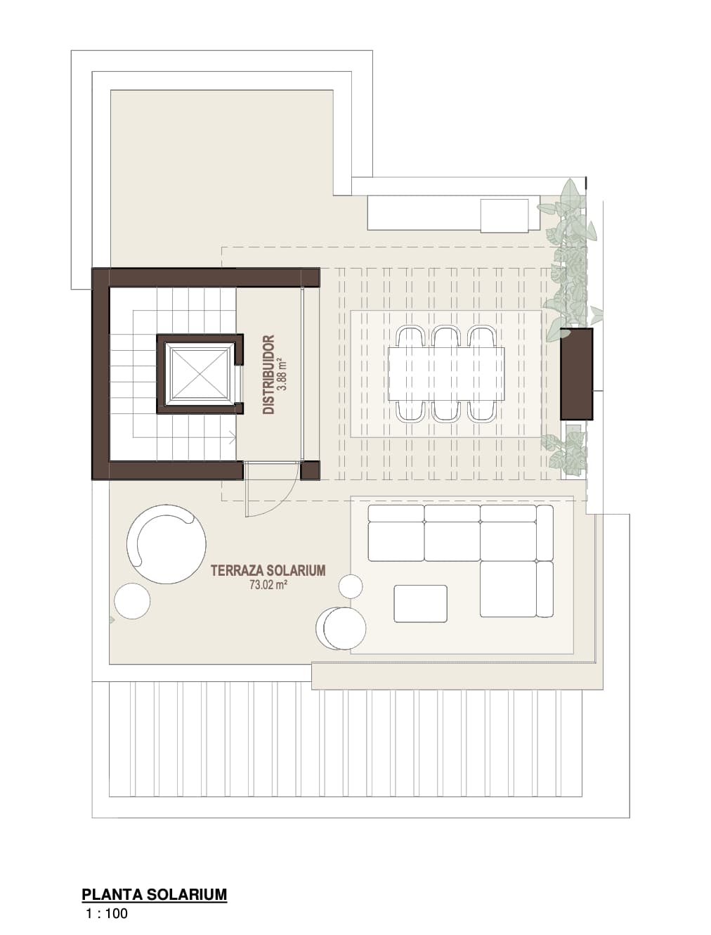 Residence 03, solarium floor plan