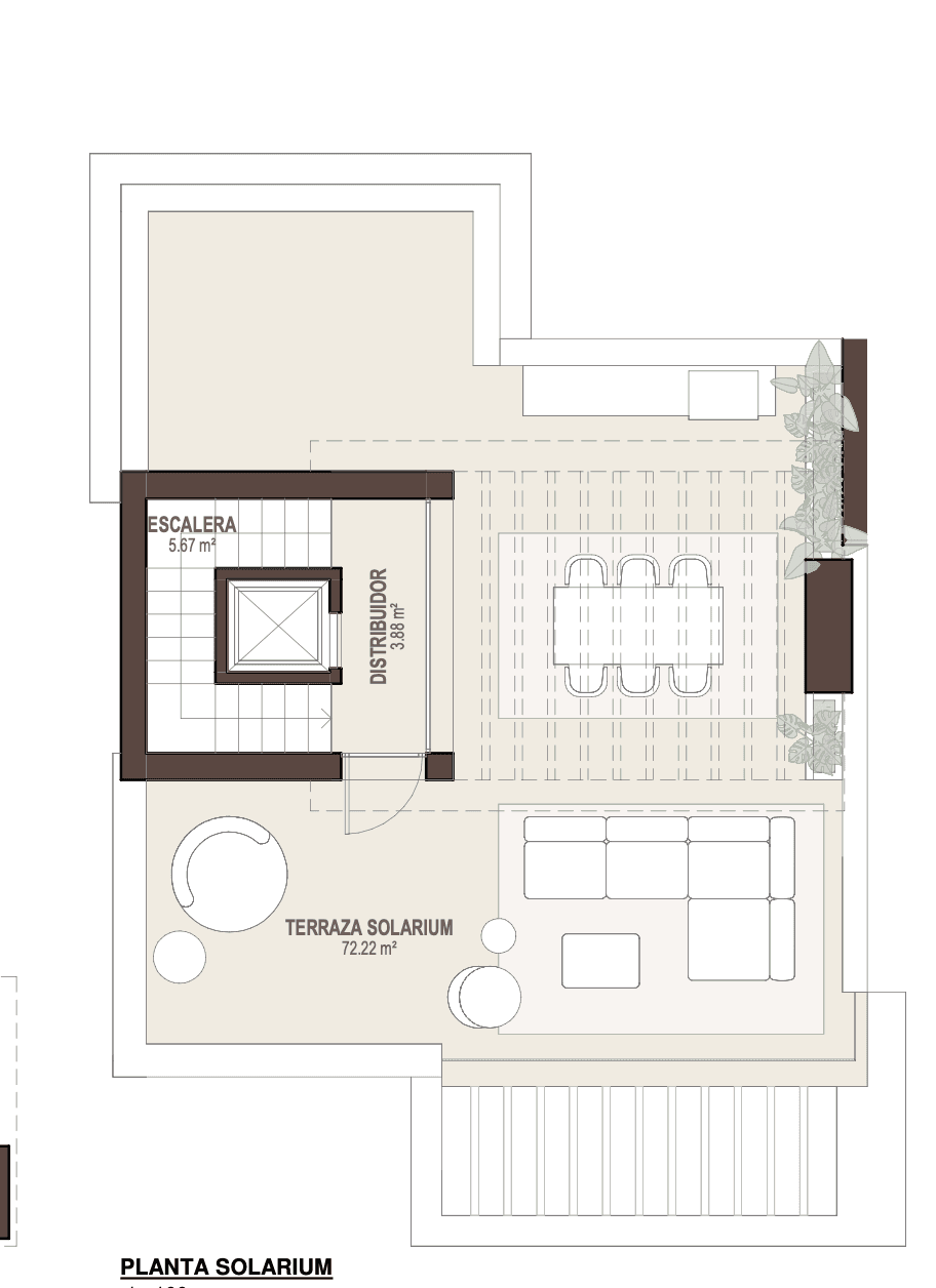 Residence 05, solarium floor plan